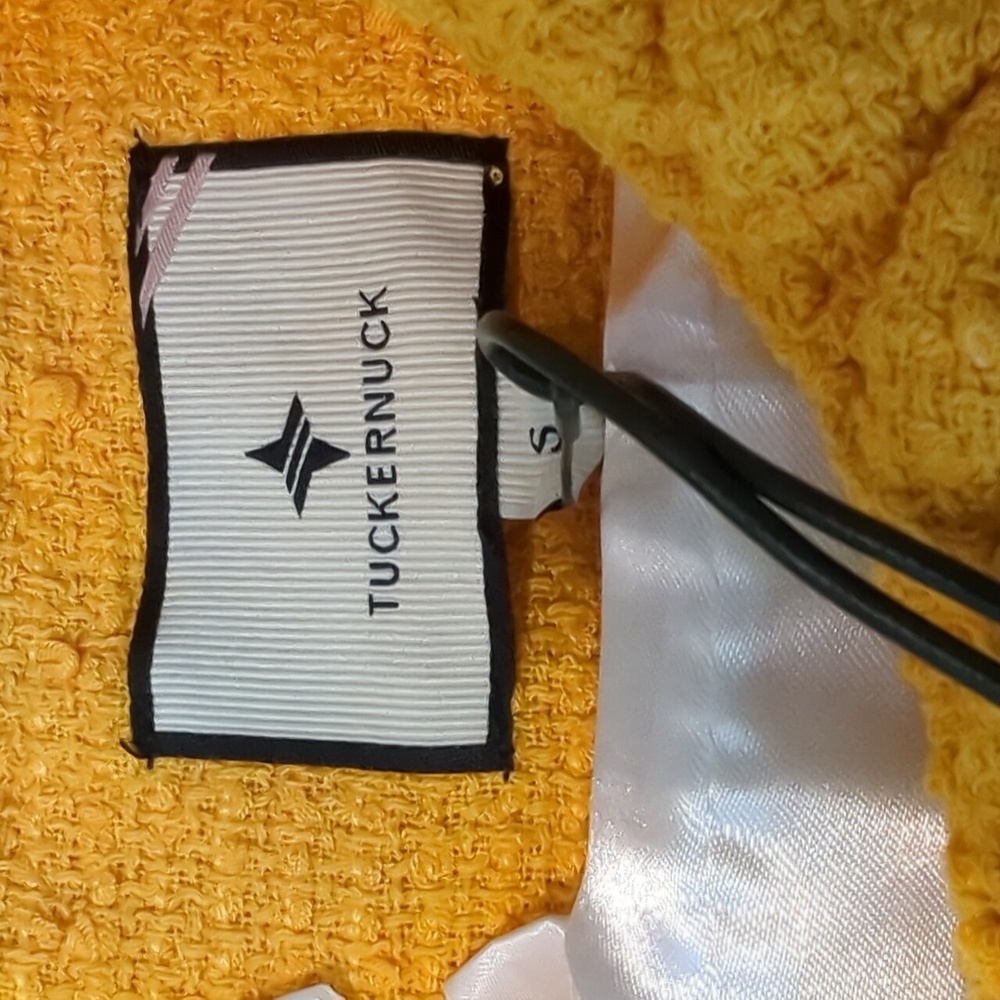 NWT Sz S Tuckernuck Yellow Bracelet Sleeve  Dress with Rhinestone Embellishments - Picture 4 of 5